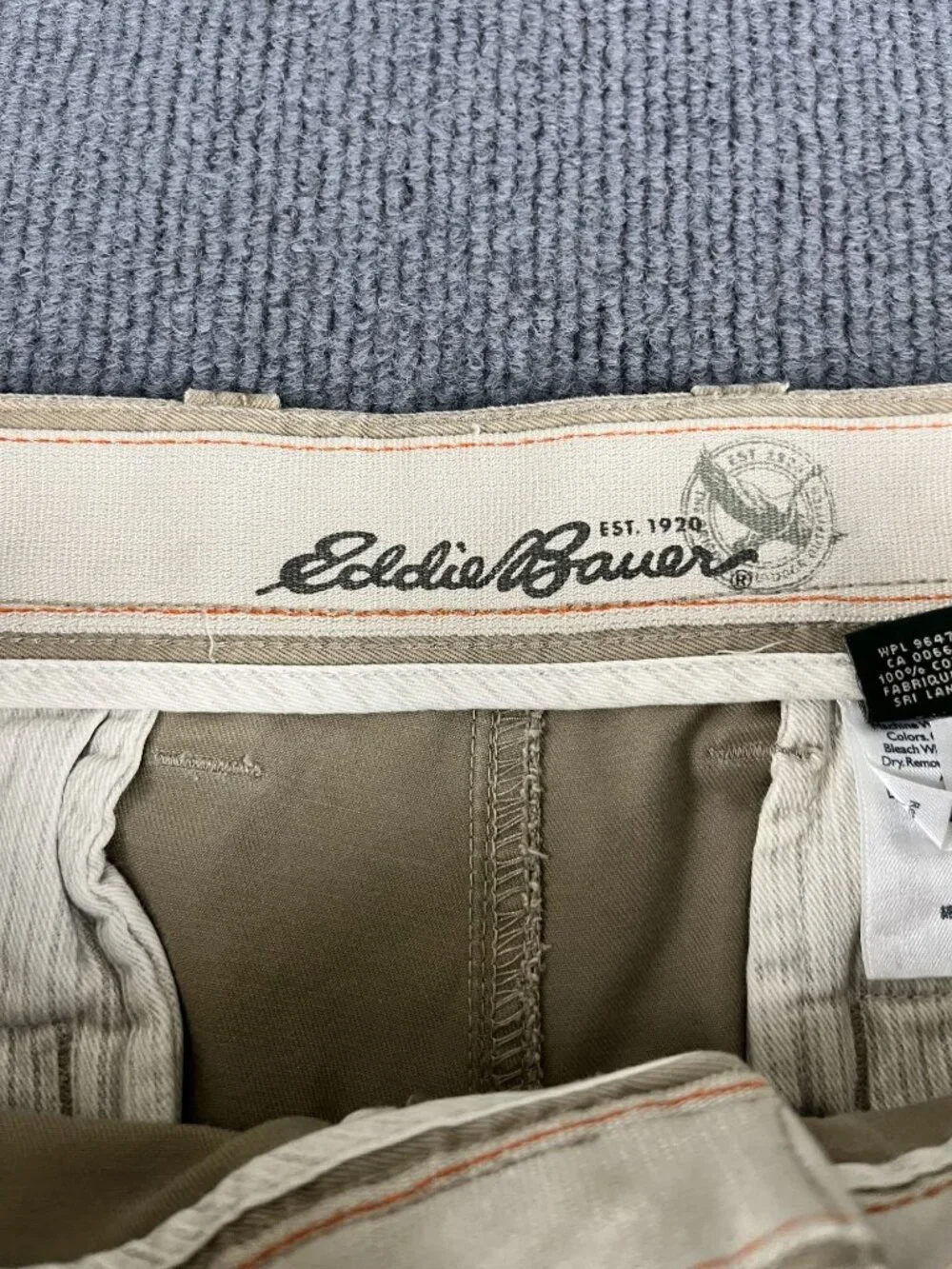 Eddie Bauer Mens Classic Fit Khaki Chino Pants 36x32